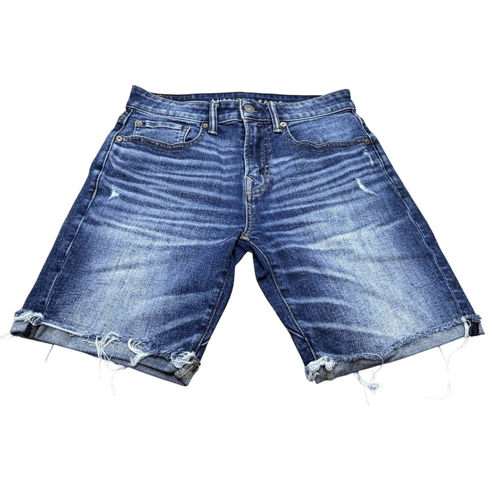 American Eagle Mens Airflex+ Denim Shorts Move-Free Athletic Fit Size 28